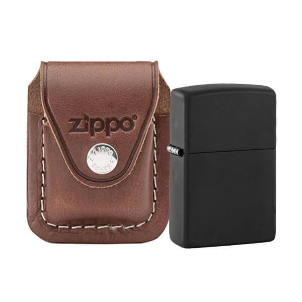 Classic Black Matte & Lighter Pouch- Clip Kit