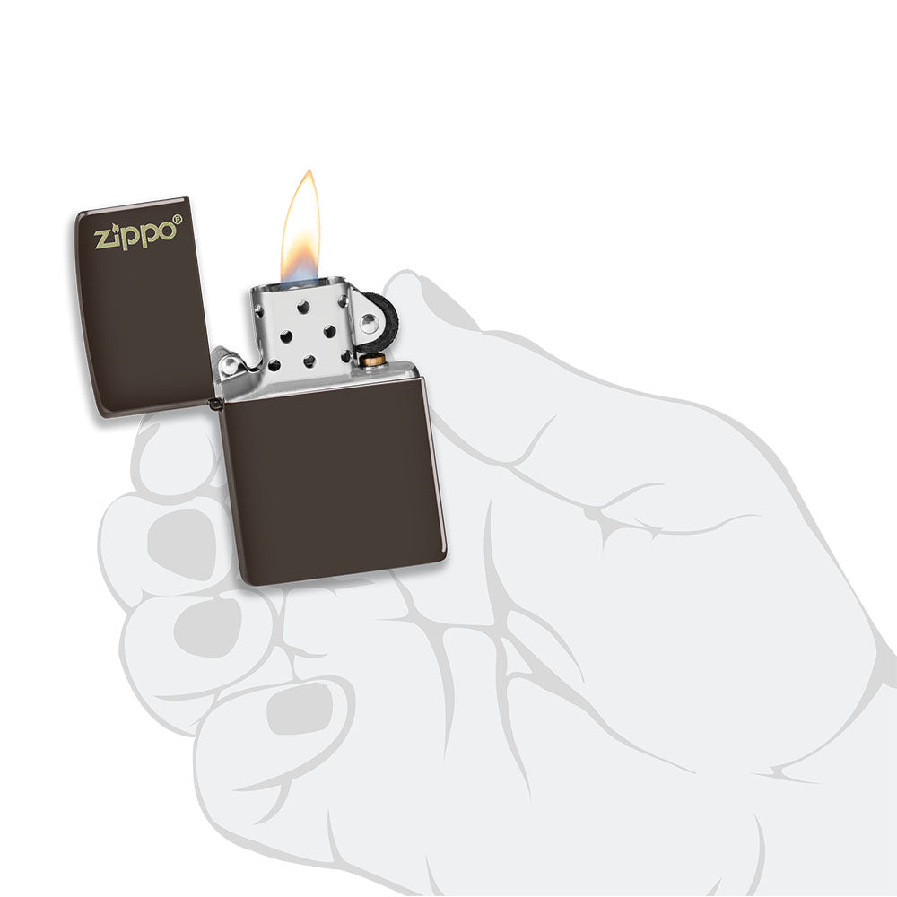 Classic Brown Zippo Logo