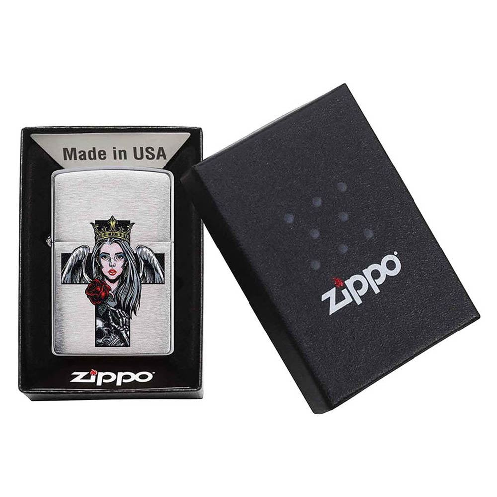 Cross, Queen and Skull Design