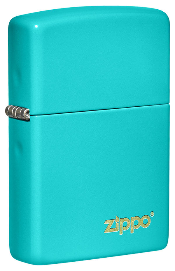 Classic Flat Turquoise Zippo Logo