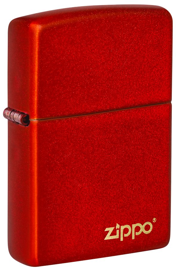 Classic Metallic Red Zippo Logo