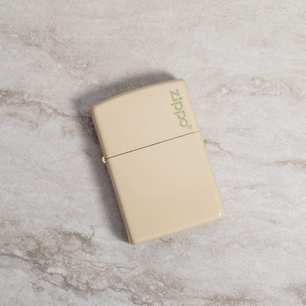 Classic Flat Sand Zippo Logo