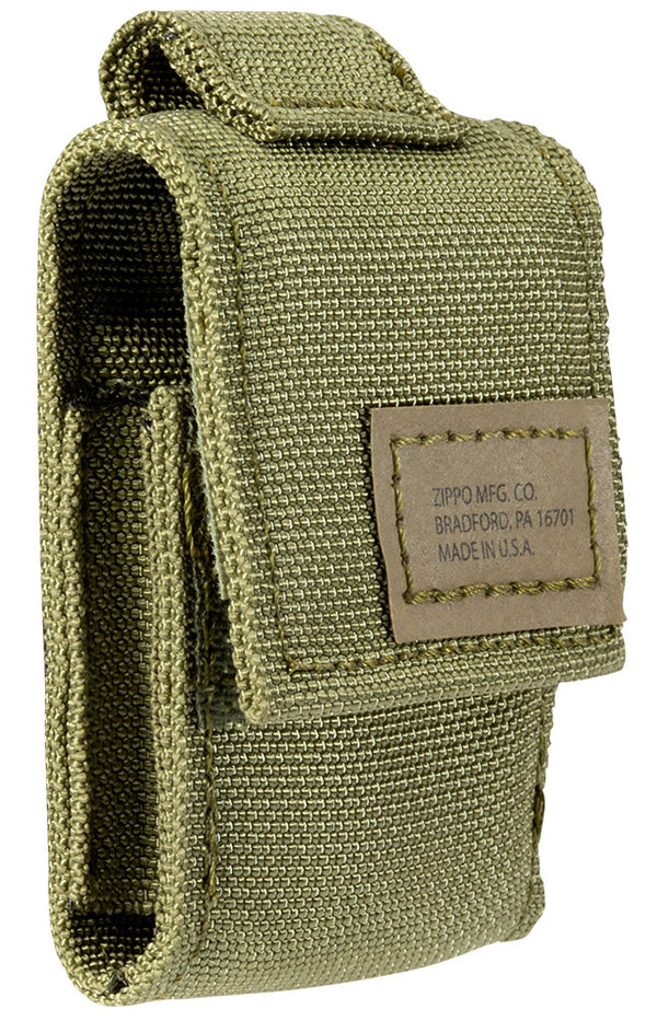 Tactical Pouch and Black Crackle® Windproof Lighter Gift Set