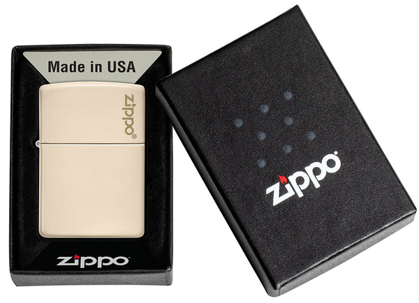 Classic Flat Sand Zippo Logo