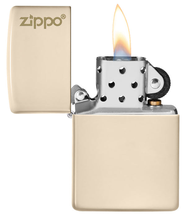 Classic Flat Sand Zippo Logo