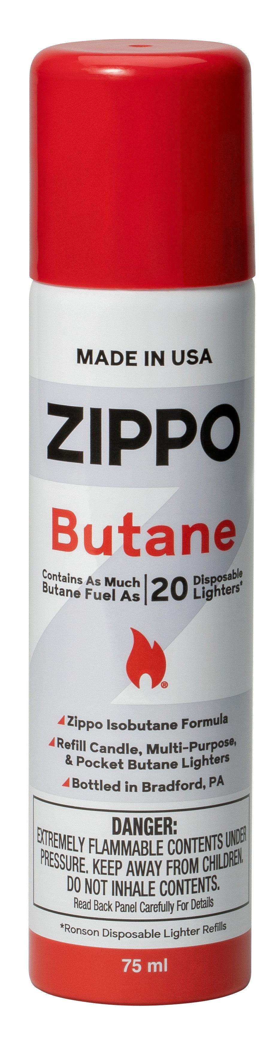 Image of the front of Zippo Butane Fuel, 1.48 Oz.