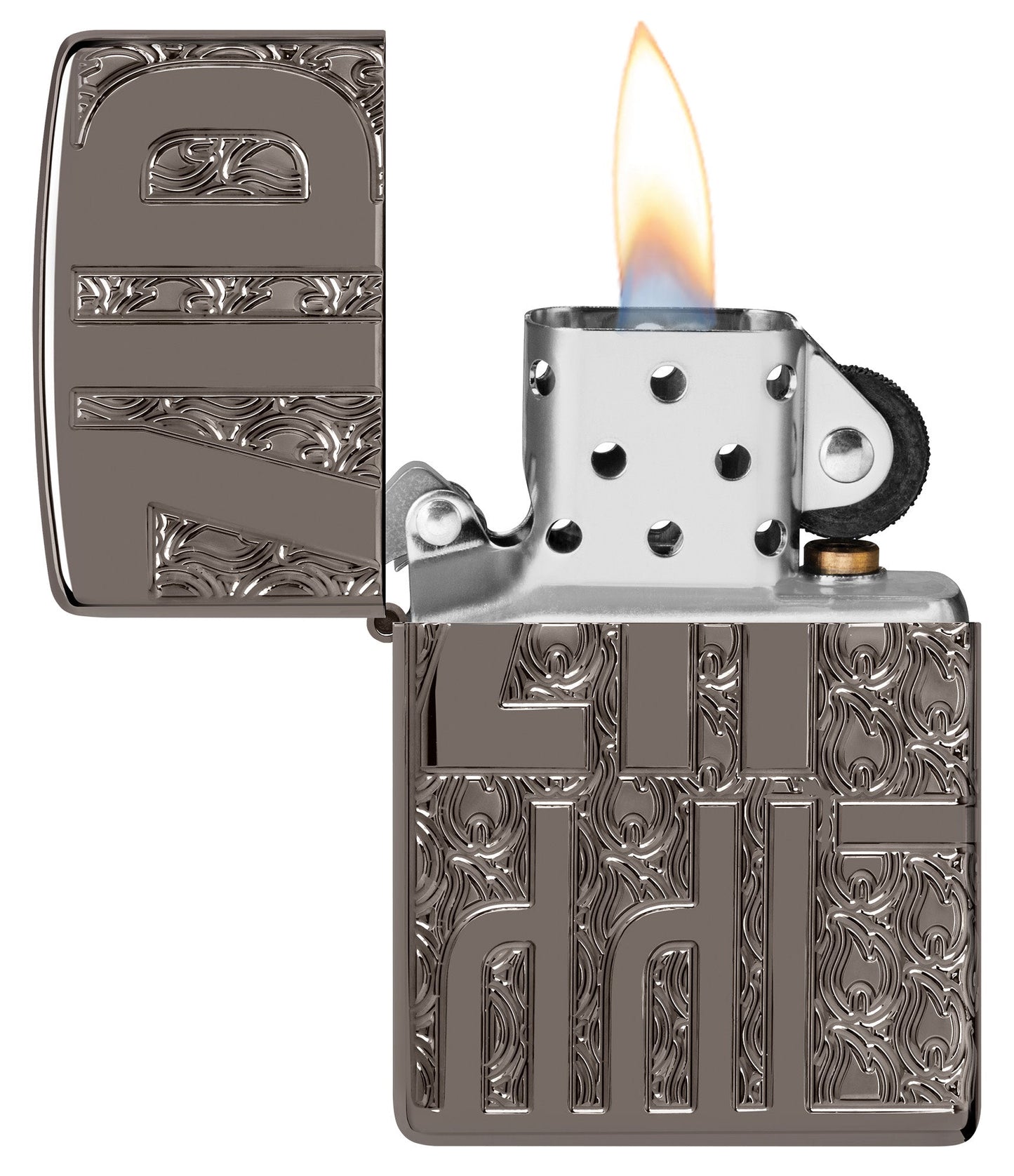Reverse Carve Zippo Design
