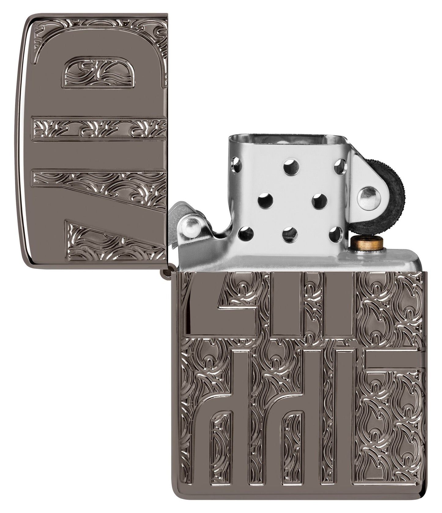 Reverse Carve Zippo Design
