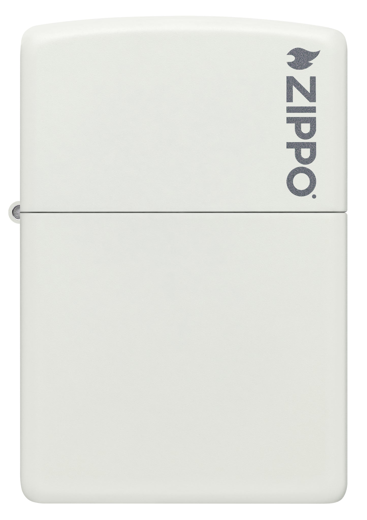 Classic White Matte Zippo Logo