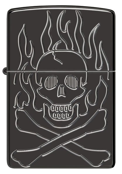 Flaming Skull Design
