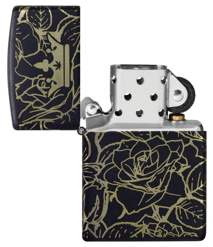 Queen of Bud Dark Roses Design