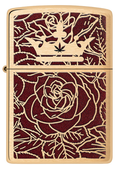 Queen of Bud Passionate Rose and Crown Design