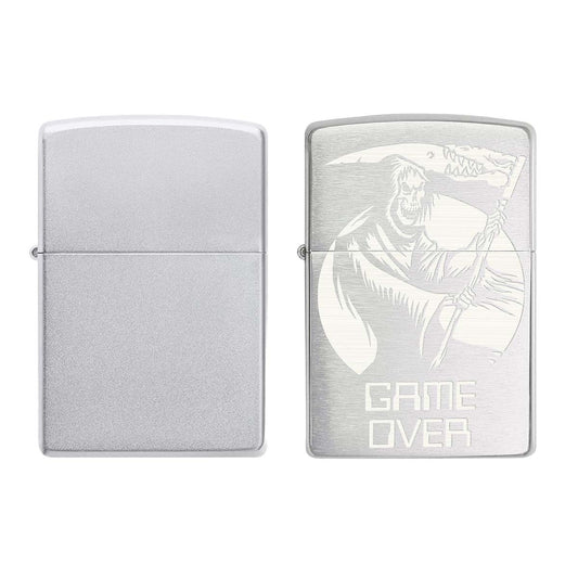 Classic Satin Chrome & Game Over Skull Gift Kit (2Pack)