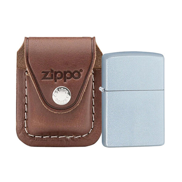 Classic Satin Chrome & Lighter Pouch- Clip Kit