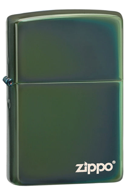 Classic High Polish Green Zippo Logo