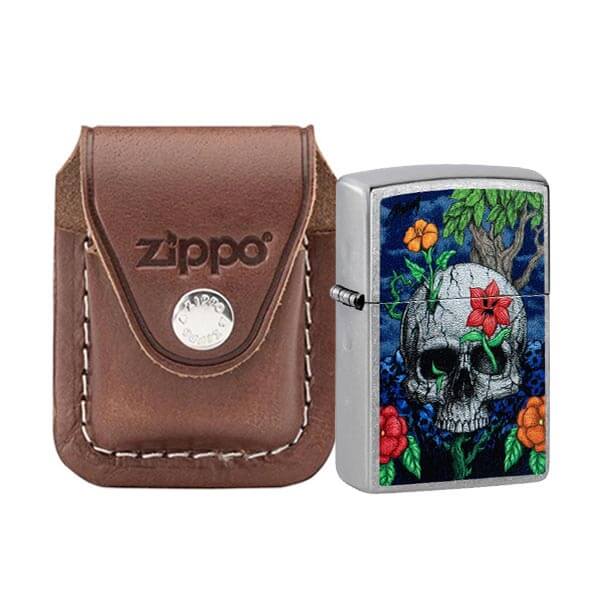Diseño de brote de calavera y funda para encendedor - Kit de clip