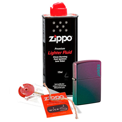 Classic Iridescent Zippo Logo Gift Kit