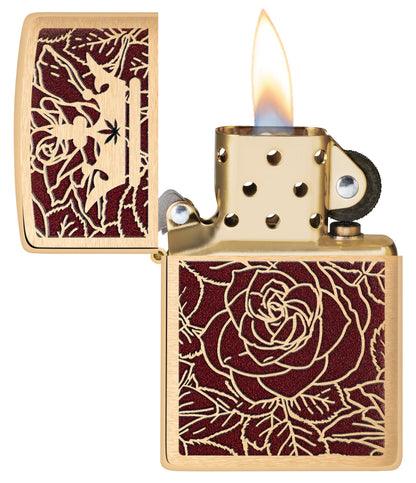 Queen of Bud Passionate Rose and Crown Design