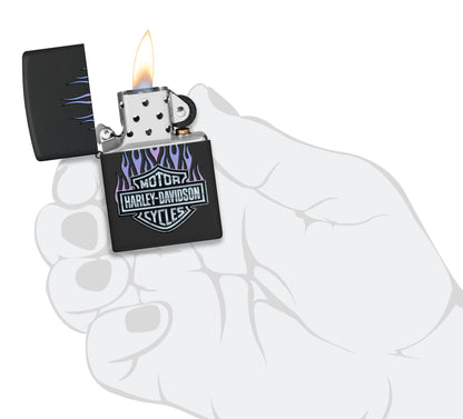Harley-Davidson® Purple Flames Design
