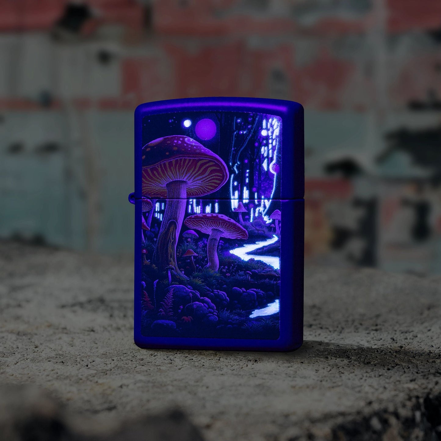 Black Light Mushroom Design