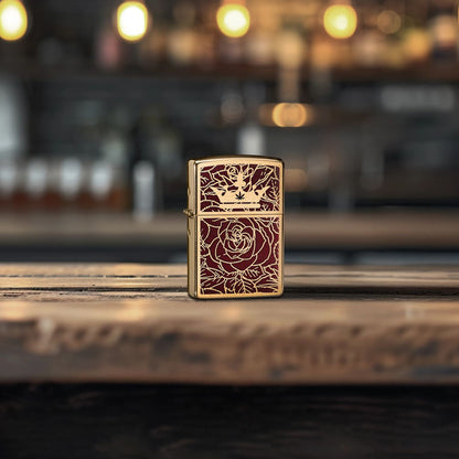 Queen of Bud Passionate Rose and Crown Design