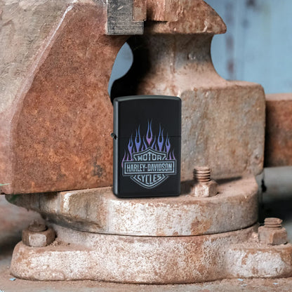 Harley-Davidson® Purple Flames Design